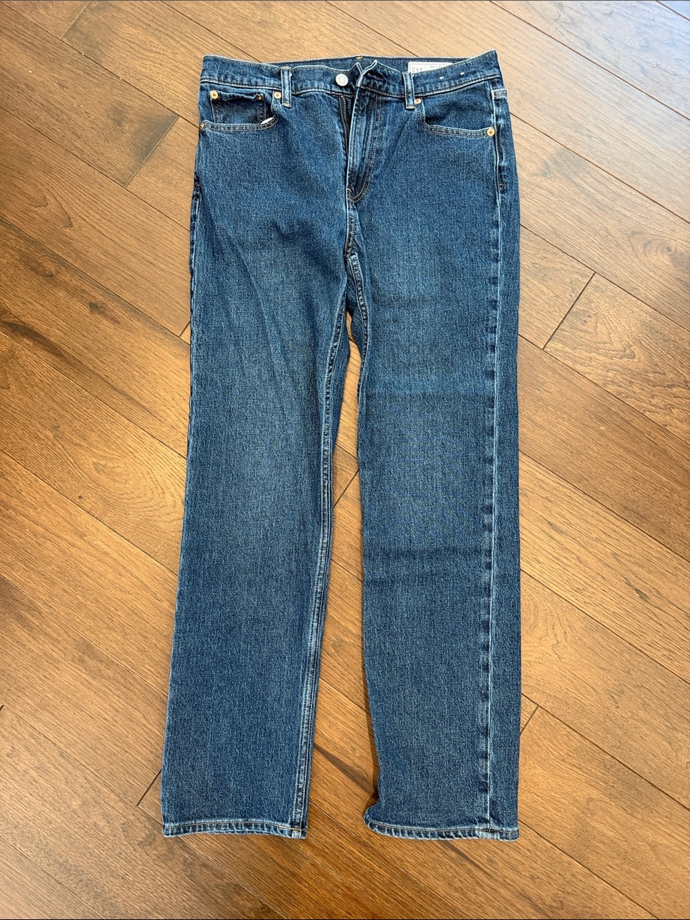 GAP Straight Leg Jeans - Dark Wash Blue